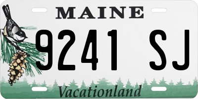 ME license plate 9241SJ