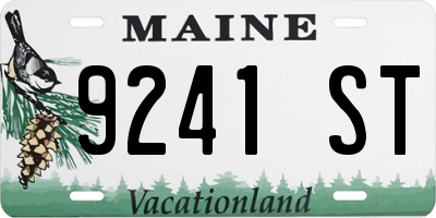 ME license plate 9241ST