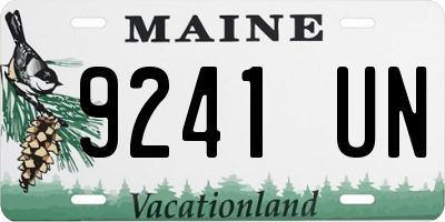 ME license plate 9241UN