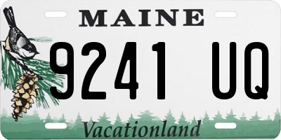 ME license plate 9241UQ