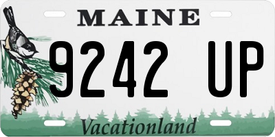 ME license plate 9242UP