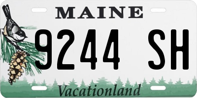 ME license plate 9244SH