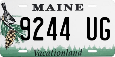 ME license plate 9244UG