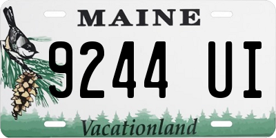 ME license plate 9244UI