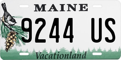 ME license plate 9244US