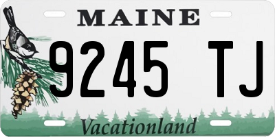ME license plate 9245TJ