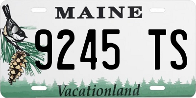 ME license plate 9245TS