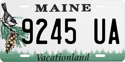ME license plate 9245UA