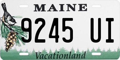 ME license plate 9245UI