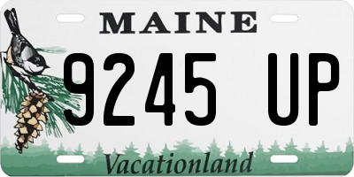 ME license plate 9245UP