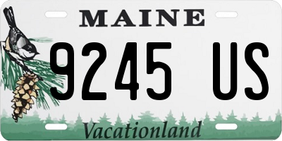ME license plate 9245US