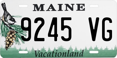 ME license plate 9245VG