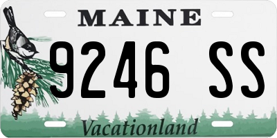 ME license plate 9246SS