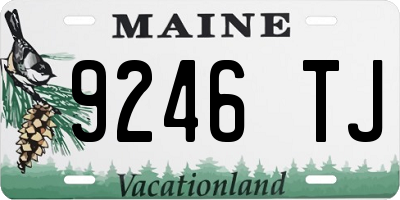 ME license plate 9246TJ