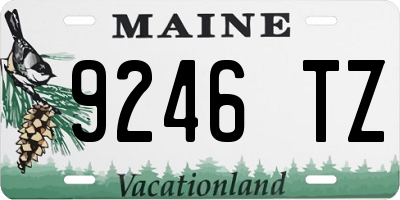 ME license plate 9246TZ