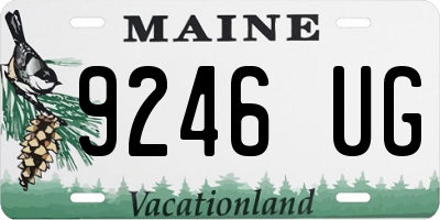 ME license plate 9246UG