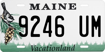 ME license plate 9246UM