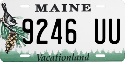 ME license plate 9246UU