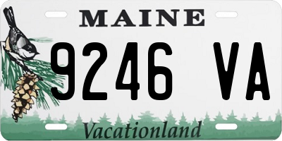 ME license plate 9246VA