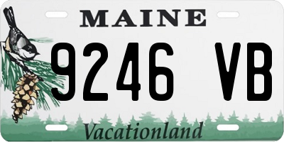 ME license plate 9246VB