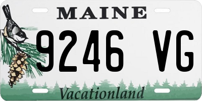 ME license plate 9246VG