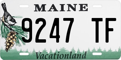 ME license plate 9247TF