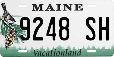 ME license plate 9248SH