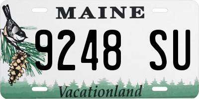 ME license plate 9248SU