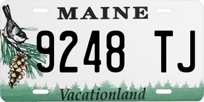 ME license plate 9248TJ