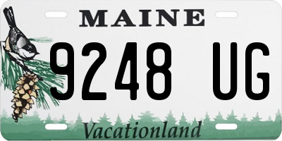 ME license plate 9248UG