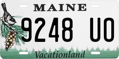 ME license plate 9248UO