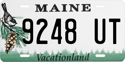 ME license plate 9248UT