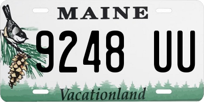 ME license plate 9248UU