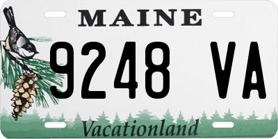 ME license plate 9248VA