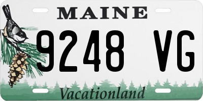 ME license plate 9248VG
