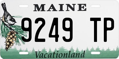 ME license plate 9249TP