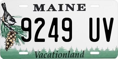 ME license plate 9249UV