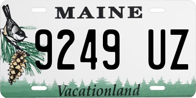 ME license plate 9249UZ