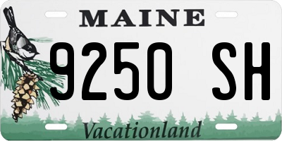 ME license plate 9250SH