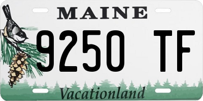 ME license plate 9250TF