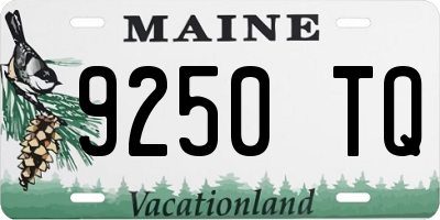 ME license plate 9250TQ