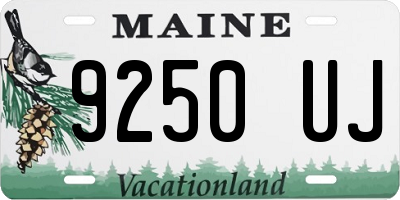 ME license plate 9250UJ