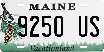 ME license plate 9250US