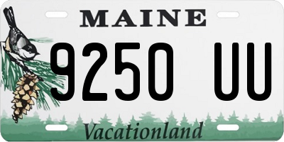 ME license plate 9250UU