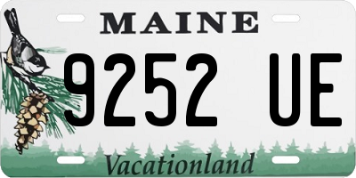 ME license plate 9252UE