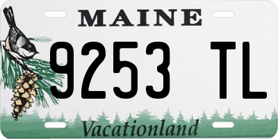 ME license plate 9253TL