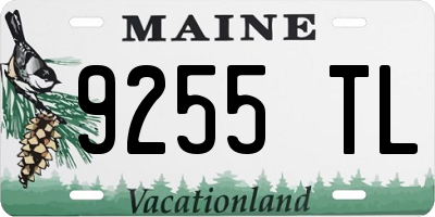 ME license plate 9255TL