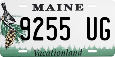 ME license plate 9255UG