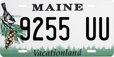 ME license plate 9255UU