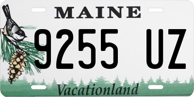 ME license plate 9255UZ